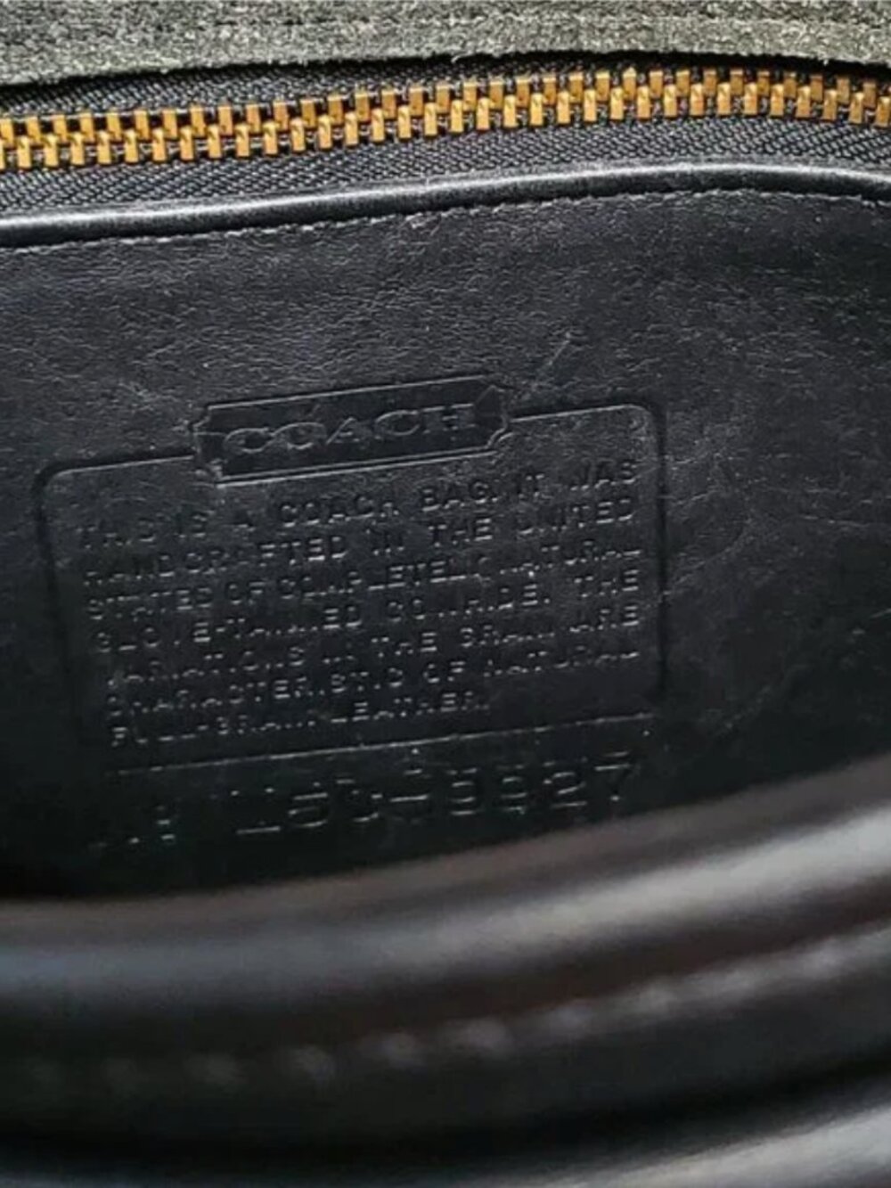 Authentic Coach 9927 Black Glove Leather Willis Station Crossbody Shoulder Bag - Picture 5 of 12